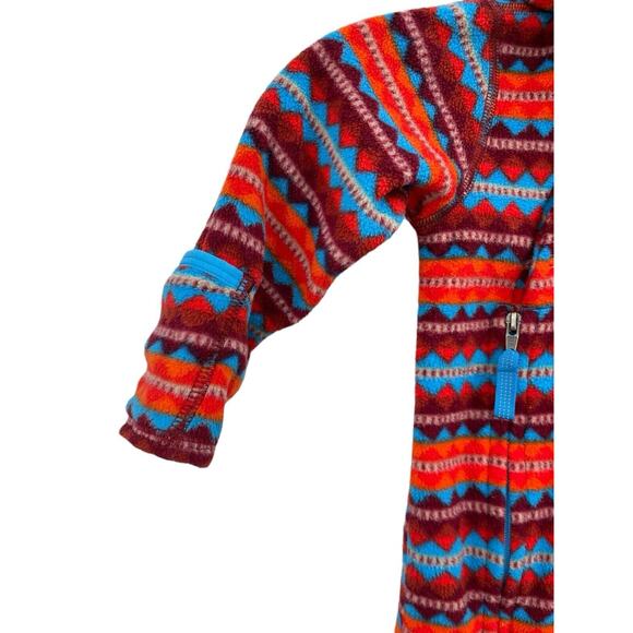Patagonia Kids Red and Blue Patterned Jacket - Picture 3 of 16